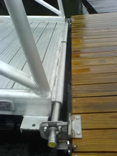 Custom-made aluminum hinge