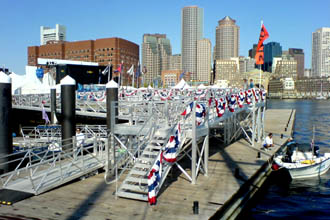 Fan Pier, Boston,gangway from the side