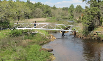 Footbridge installation