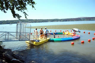 Riverpool at Beacon with aluminumn gangway.