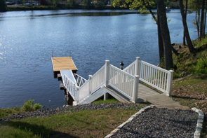 Float, floating walkway and aluminum walkway